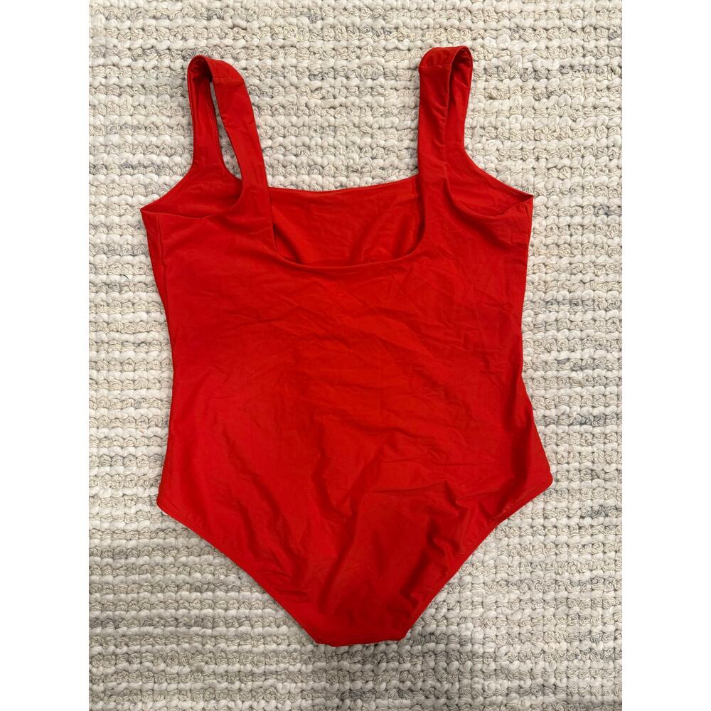 Stylest DreamSculpt™ Square Neck One-Piece Swimsuit - Hot Pepper Red - Size 2XL